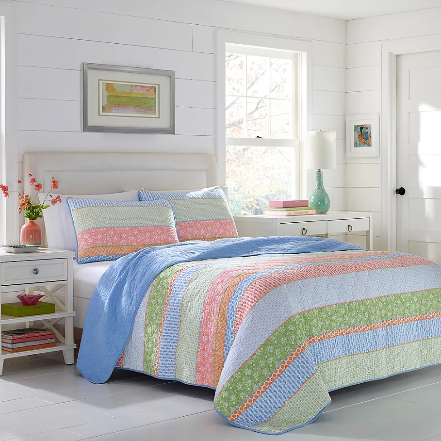 Poppy & Fritz Charlie Quilt Set in Light Blue