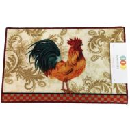Popular Bath Soho Rooster Kitchen Rug With Non Skid Back