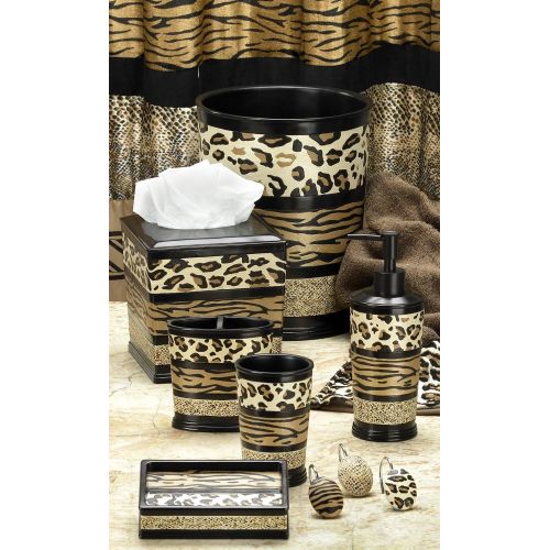  Popular Bath Waste Basket, Jezella Collection, Animal Print