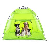 Porayhut porayhut Portable Outdoor Pet Tent for Dogs, Foldable Outdoor Cat Cage Pet Bed Instant Habitat Net with Two Entrance Air Ventilate Mesh Fabric Prevent Bug