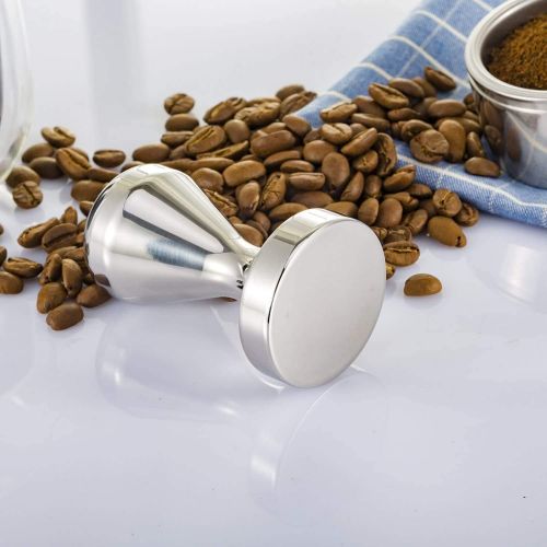  Porlik Espresso Coffee Tamper, 51mm Stainless Steel Base,Barista Espresso Bean Press Tool in Gold Kitchen Accessories