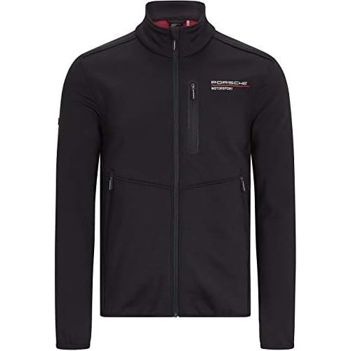  Porsche Motorsport Mens Black Softshell Jacket