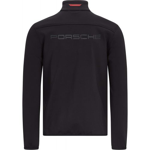  Porsche Motorsport Mens Black Softshell Jacket