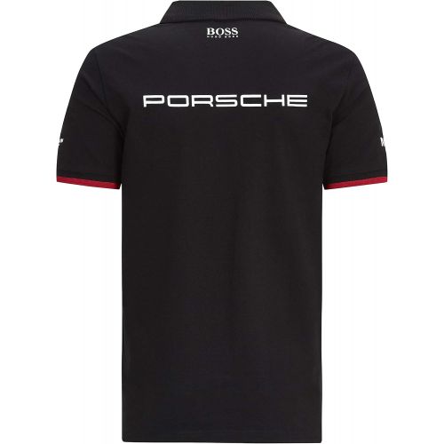  Porsche Motorsport Mens Team Black Polo w/Motorsport Kit