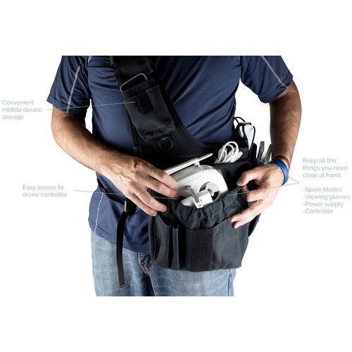  PortaBrace Messenger-Style Sling Bag for Drone Operators