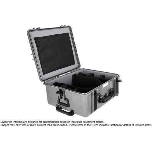  PortaBrace Rolling Hard Case with Padded Divider Kit & Pouches for DJI FPV Drone