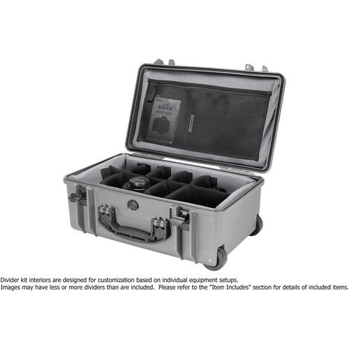  PortaBrace PB-2550 Hard Case with Premium Divider Kit (Silver Platinum)