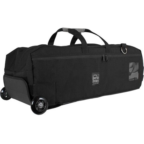  PortaBrace Light Run Bag with Off-Road Wheels for Lights & Accessories (Black)