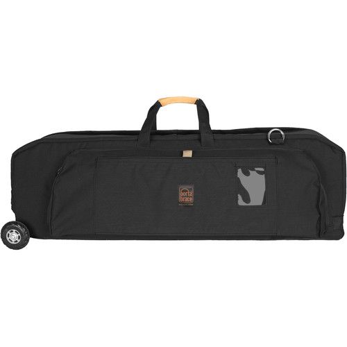  PortaBrace Wheeled C-Stand Carrying Case with Accessory Pouch & Sand Bag (Black)