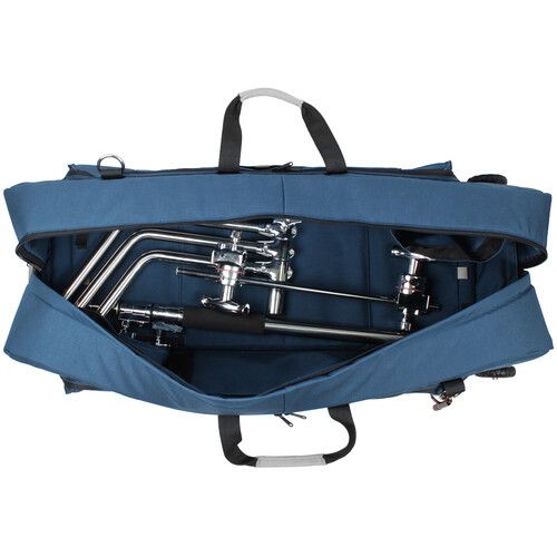  PortaBrace Wheeled C-Stand Carrying Case with Accessory Pouch & Sand Bag (Signature Blue)