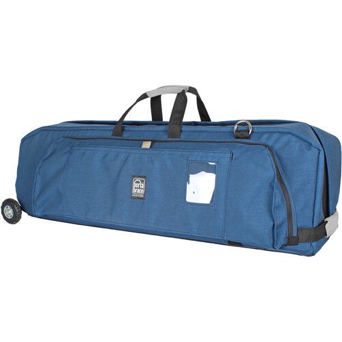  PortaBrace Wheeled C-Stand Carrying Case with Accessory Pouch & Sand Bag (Signature Blue)