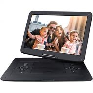 NAVISKAUTO 17.9 Portable DVD Player HD DVD Player Large Swivel 15.6 Screen Support 7 Hours 128GB USB SD Sync Screen AV Out & in Stereo Sound Region Free