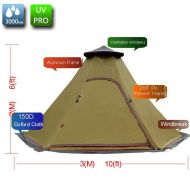 Portable Zimo 5-6 Person Outdoor Windbreak Pergola Tower Post Camping Mosquito Net Yurt 10x10 Teepee Tent