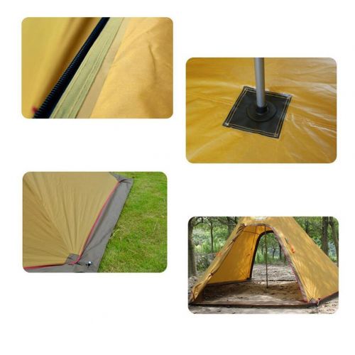  Portable Zimo 5-6 Person Outdoor Windbreak Pergola Tower Post Camping Mosquito Net Yurt 10x10 Teepee Tent