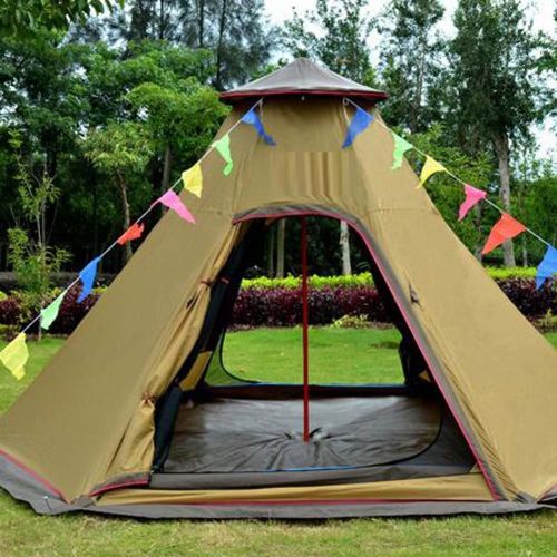  Portable Zimo 5-6 Person Outdoor Windbreak Pergola Tower Post Camping Mosquito Net Yurt 10x10 Teepee Tent