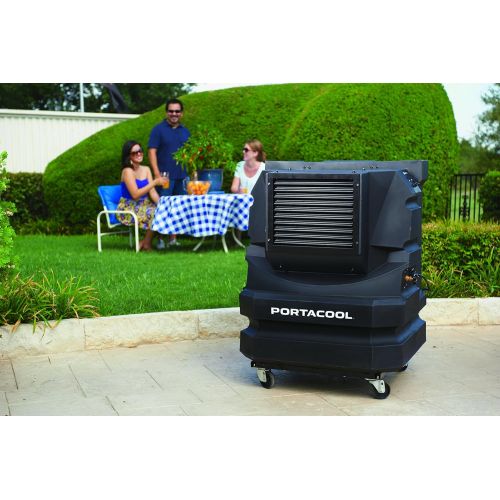  Portacool PAC2KCYC01 Cyclone 3000 Portable Evaporative Cooler with 700 Square Foot Cooling Capacity, Black