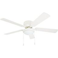 Portage Bay 50254 Hugger 52 White West Hill Ceiling Fan with Bowl Light Kit