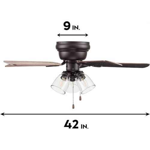  Portage Bay 51436 Renton Ceiling Fan, 42, Bronze