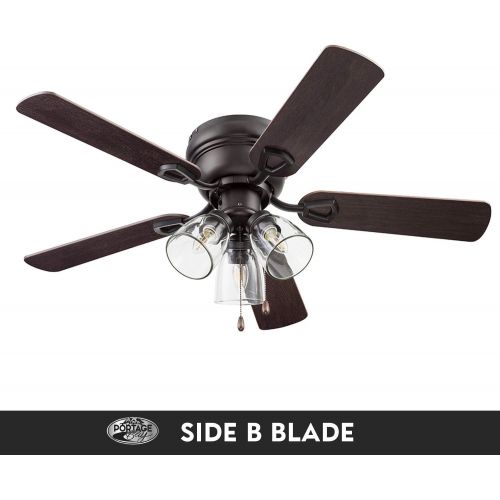  Portage Bay 51436 Renton Ceiling Fan, 42, Bronze