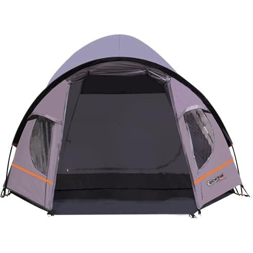  Portal Bravo 3 Campingzelt fuer 3 Personen Outdoor Kuppelzelt mit 4000 mm Wassersaule Familienzelt