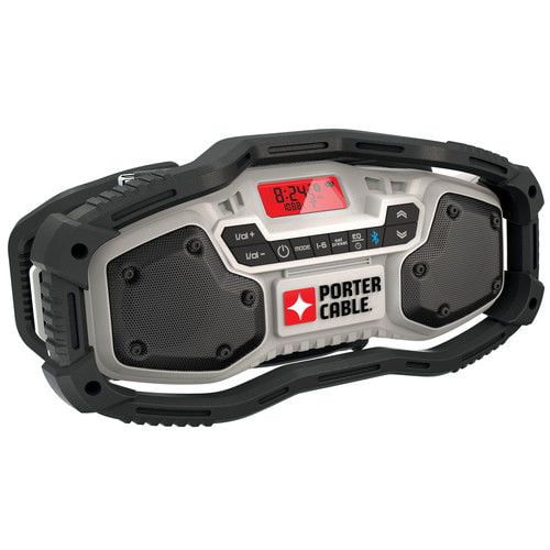  Porter-Cable PORTER CABLE 20-Volt Max Lithium-Ion Jobsite Radio (Bare Tool  Battery Sold Seperately), PCC771B