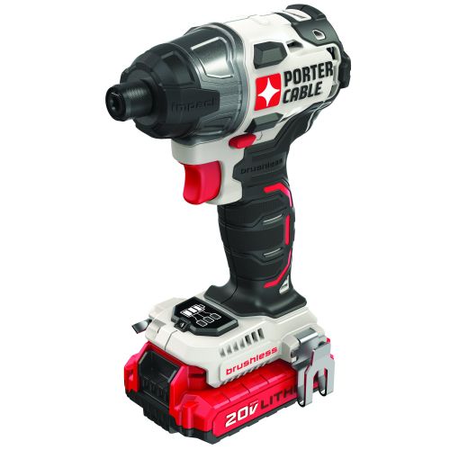  Porter-Cable PORTER CABLE 20-Volt Max Lithium-Ion 14-Inch Brushless Impact Driver, PCCK647LB