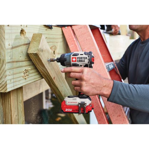  Porter-Cable PORTER CABLE 20-Volt Max Lithium-Ion 14-Inch Brushless Impact Driver, PCCK647LB