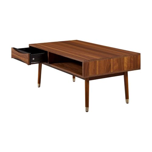  Porthos Versanora VNF-00065 Dawson Coffee Table | Living Room, 39.62 x 21.62 x 17.75, Walnut