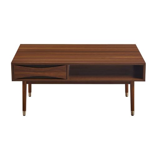  Porthos Versanora VNF-00065 Dawson Coffee Table | Living Room, 39.62 x 21.62 x 17.75, Walnut