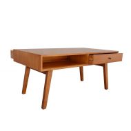 Porthos Home Mid-Century Mansfield Coffee Table, Natural