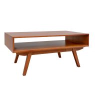 Porthos Home Mid-Century Modern Crawford Coffee Table, Natural
