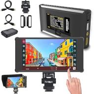 Portkeys PT6 DCI-P3 Touchscreen 5.2'' Camera Field Monitor, HD 1080P 60 HDMI Output,4K HDMI 30p Input,3D LUT Out | 600 Nit| RGB Waveform for DSLR,Peaking Frame, Image Crop, Stretch Effect(Vertical)