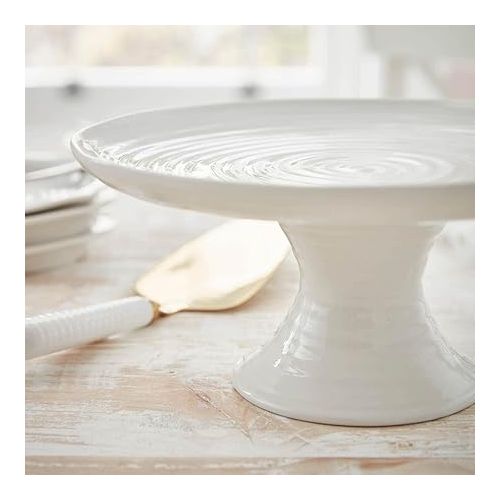  Portmeirion Sophie Conran White Mini Cake Stand | 6.5 Inch Cupcake Stand for Dessert Display at Weddings and Birthday Parties | Made from Fine Porcelain