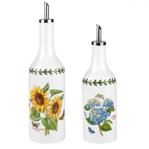  Portmeirion Botanic Garden Sunflower & Hydrangea Oil & Vinegar Drizzler Set