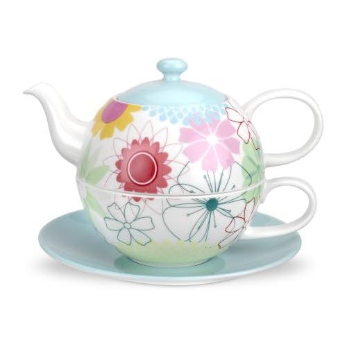  Portmeirion Crazy Daisy Tea for One Teekanne Und Tasse