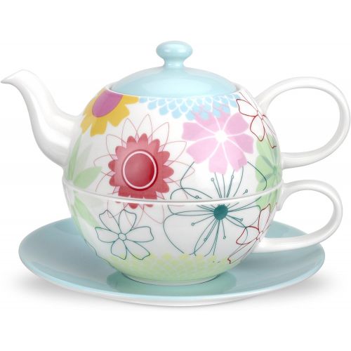  Portmeirion Crazy Daisy Tea for One Teekanne Und Tasse