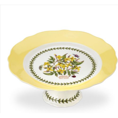  Portmeirion Botanic Garden Terrace- Scalloped Edge Footed Cake Plate-Medium