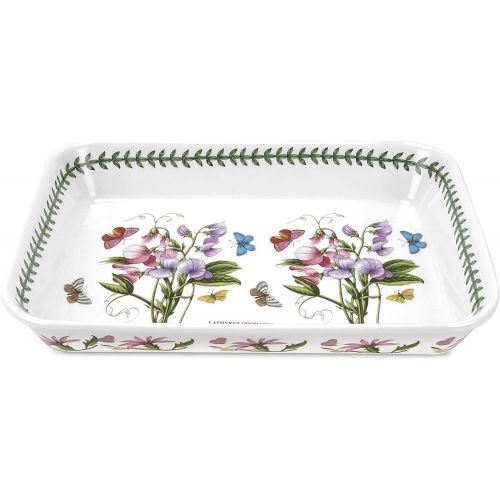  Portmeirion - Botanic Garden Collection - 15 x 11 Lasagna Dish - Dishwasher, Microwave, Freezer, Oven Safe