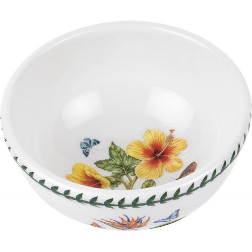  Portmeirion Exotic Botanic Garden Individual Fruit Salad Bowl with Dragonfly Motif, Set of 6