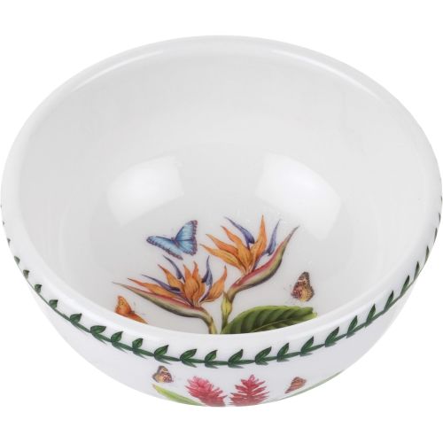  Portmeirion Exotic Botanic Garden Individual Fruit Salad Bowl with Dragonfly Motif, Set of 6