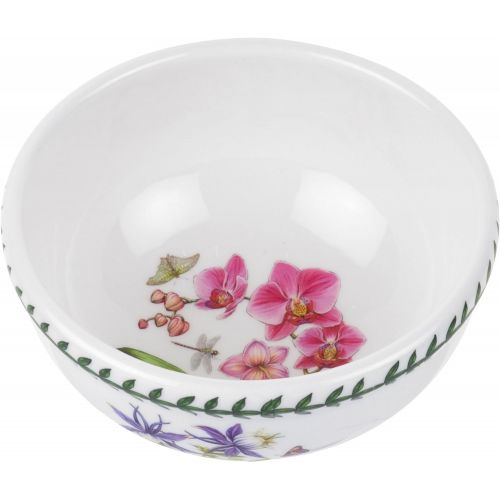  Portmeirion Exotic Botanic Garden Individual Fruit Salad Bowl with Dragonfly Motif, Set of 6