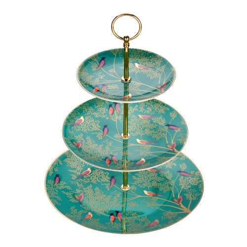  Portmeirion 3 tier cake stand Green