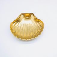 /PortugueseVintage Brass Baptismal Shell or Christening Shell