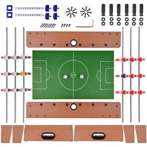  [아마존베스트]Portzon Foosball Table, Mini Tabletop Billiard Game Accessories Soccer Tabletops Competition Games Sports Games Family Night