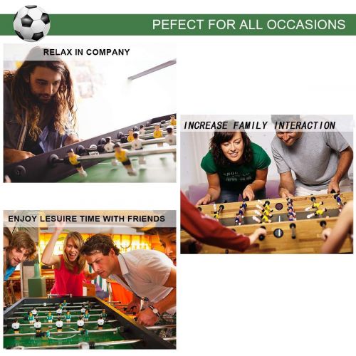  [아마존베스트]Portzon Foosball Table, Mini Tabletop Billiard Game Accessories Soccer Tabletops Competition Games Sports Games Family Night