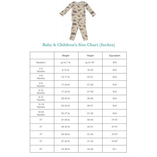  Posh Peanut Baby Pajamas Set - Toddler Sleepers Little Girl Clothes - Kids Two Piece PJ - Soft Viscose Bamboo