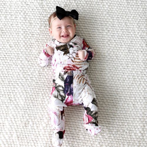  Posh Peanut Newborn Girl Clothes - Infant Bodysuit from Soft Viscose from Bamboo - Little Kids Three Piece Set