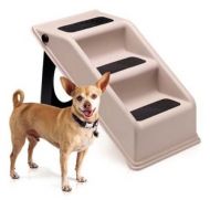 Posh lives Pet Steps Plastic Folding, Pet Stairs Portable Great for Dogs and Cats Smaller Pet, Collapsible Lightweight, Essential for older dogs cant longer make the jump up onto the couch, W