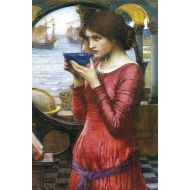 John William Waterhouse Destiny 1900 Pre Raphaelite Style Oil On Painting Thick Paper Sign Print Picture 8x12