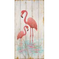 Posterazzi Flamingo Duo Canvas Art - Arnie Fisk (10 x 20)